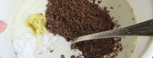 имбирно-шоколадное мороженое из йогурта. Шаг 2