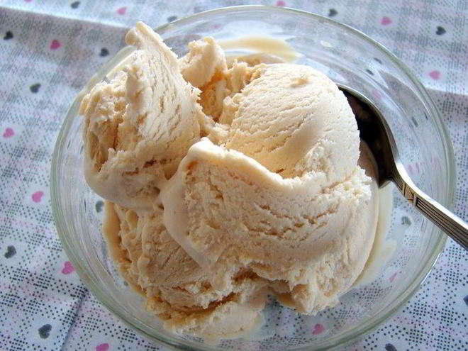 Рецепт карамельного мороженого