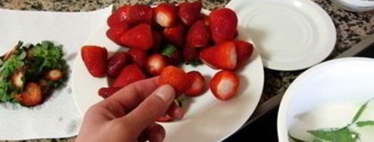 клубничное мороженое с мятой. Шаг 3