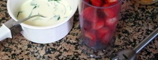 клубничное мороженое с мятой. Шаг 4