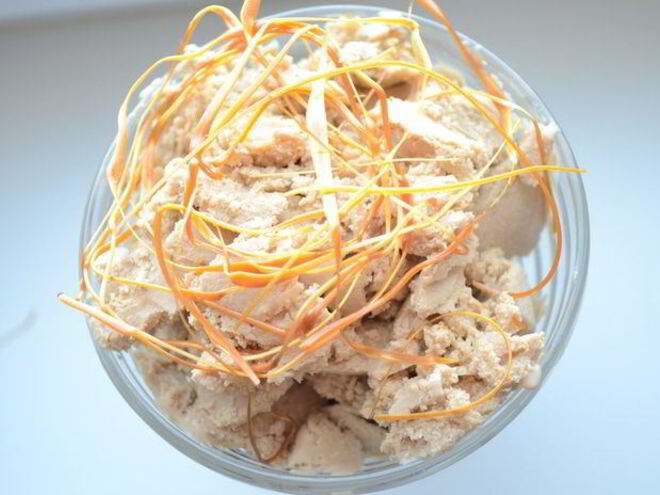 Рецепт кофейного мороженого с карамелью