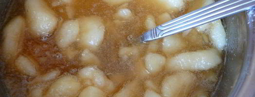 медовое мороженое карамельная груша. Шаг 6