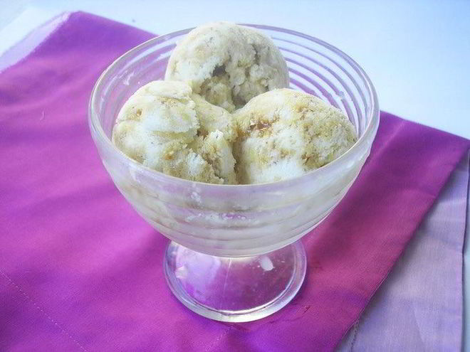 Рецепт мороженого на вьетнамском йогурте с грильяжем