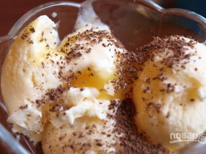 Рецепт мороженого под соусом