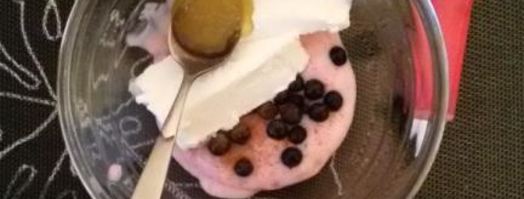 пюре-мороженое с желе из хрена и яблок под медово-мятным соусом. Шаг 2