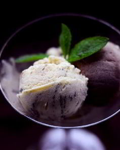 Шоколадное и мятное мороженое
