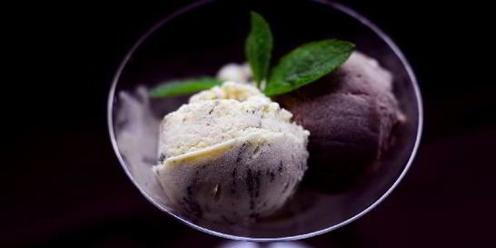 Шоколадное и мятное мороженое