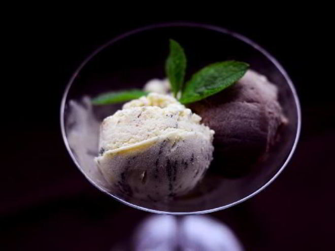 Рецепт шоколадного и мятного мороженого