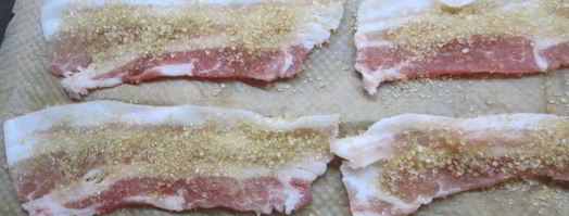 сливочное мороженое с карамельным беконом. Шаг 2