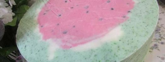торт-мороженое арбуз. Шаг 18