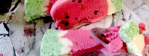 торт-мороженое арбуз. Шаг 20