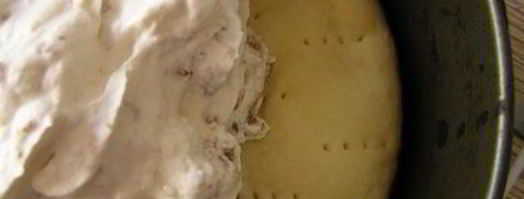 торт-мороженое с безе и красными ягодами. Шаг 16