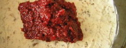 торт-мороженое с безе и красными ягодами. Шаг 18