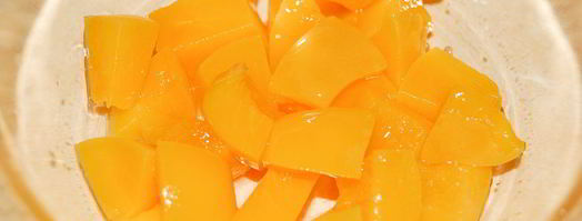 торт-мороженое с консервированными персиками. Шаг 4