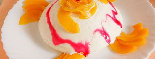 торт-мороженое с консервированными персиками. Шаг 6