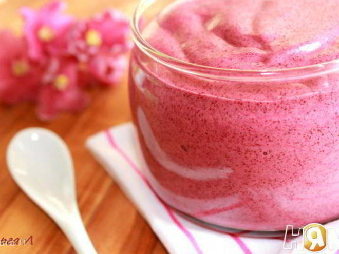 Рецепт чернично-яблочного мусс