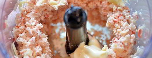 кальмар, фаршированный крабовым муссом. Шаг 5