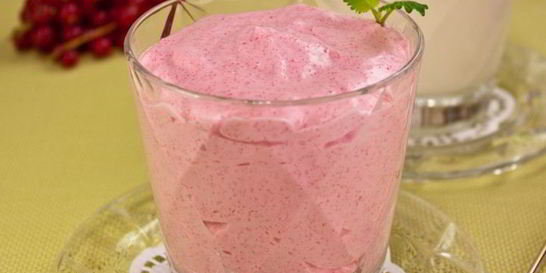 Клюквенный мусс