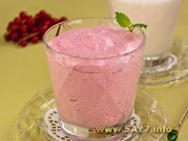 Рецепт клюквенного мусса