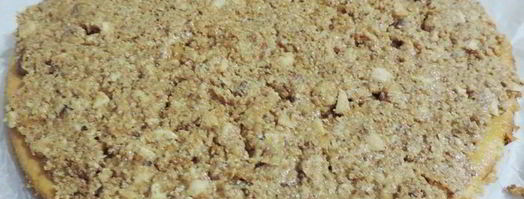 клюквенный торт-мусс с миндальным пралине праздничный. Шаг 22