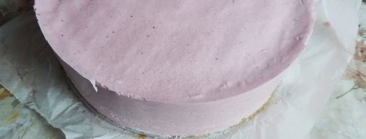 клюквенный торт-мусс с миндальным пралине праздничный. Шаг 33