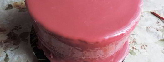 клюквенный торт-мусс с миндальным пралине праздничный. Шаг 36