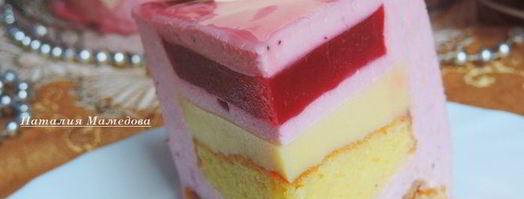 клюквенный торт-мусс с миндальным пралине праздничный. Шаг 40