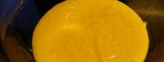 легкий крем-мусс из манго с рикоттой. Шаг 2