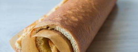 миндальный рулет с манговым муссом. Шаг 14