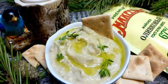 Мусс из запеченных баклажанов по-магрибски