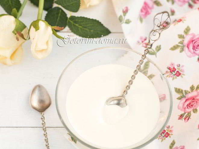 Рецепт мусса с белым шоколадом ваниль-базилик