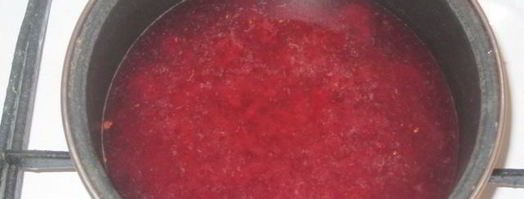 мусс вишневый. Шаг 3