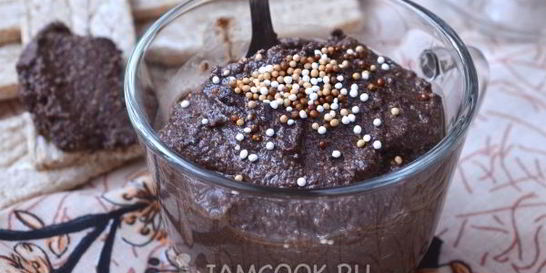 Шоколадный мусс из тофу