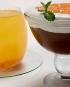 Шоколадный мусс с хурмой