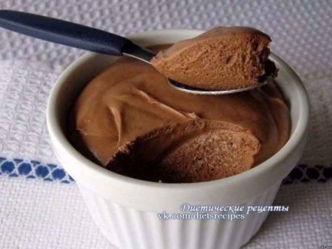 Рецепт шоколадного мусса с творогом