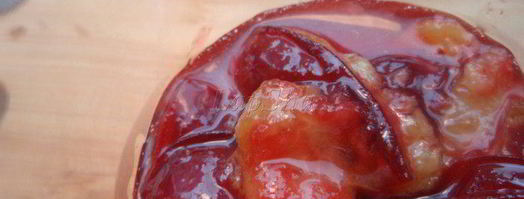 сливы в сиропе с муссом из белого шоколада. Шаг 6