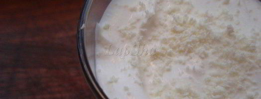 сливы в сиропе с муссом из белого шоколада. Шаг 7