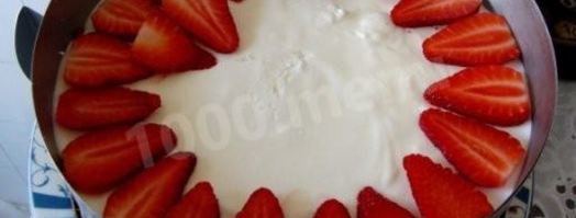 торт-мусс клубника с шампанским. Шаг 19