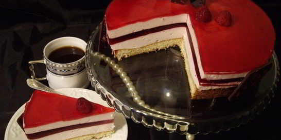 Торт-мусс клюква