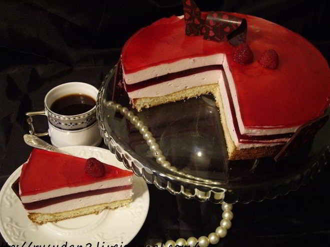 Рецепт торта-мусса клюква