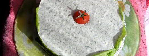 торт-мусс с курицей, шпинатом и черри. Шаг 17