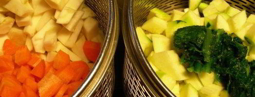 трехцветный овощной мусс. Шаг 2