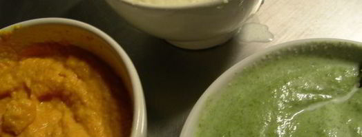 трехцветный овощной мусс. Шаг 4