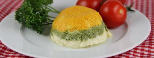 трехцветный овощной мусс. Шаг 7