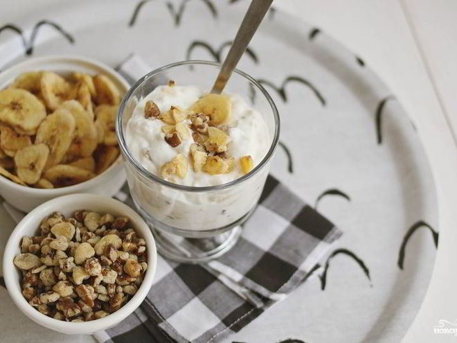 Рецепт творожно-бананового мусс