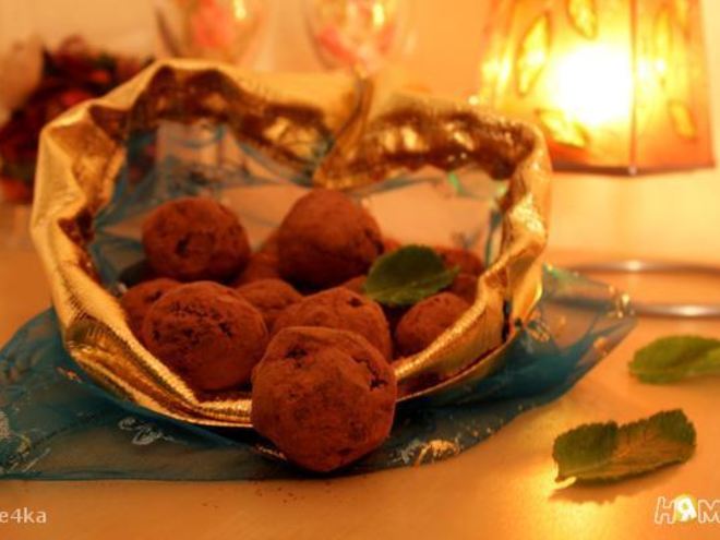 Рецепт мятных трюфелей
