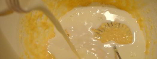 несладкий клафути с томатами черри и пармезаном. Шаг 3