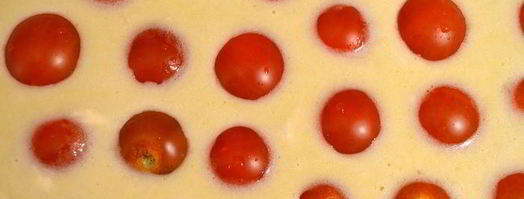 несладкий клафути с томатами черри и пармезаном. Шаг 8