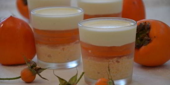 Панна-котта с хурмой