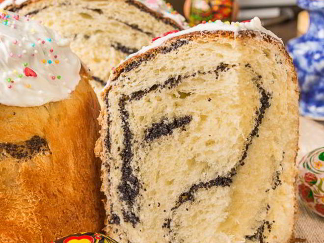 Рецепт ажурного макового кулича